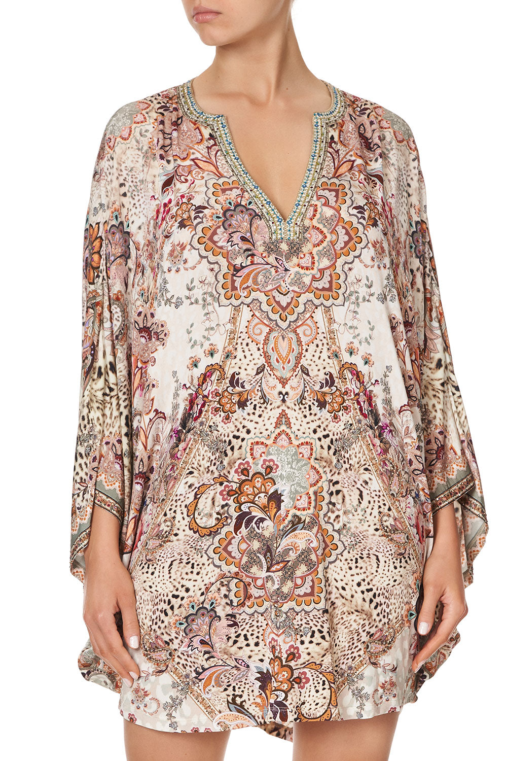 JERSEY SHORT KAFTAN WITH CURVED HEM TALES OF TALITHA