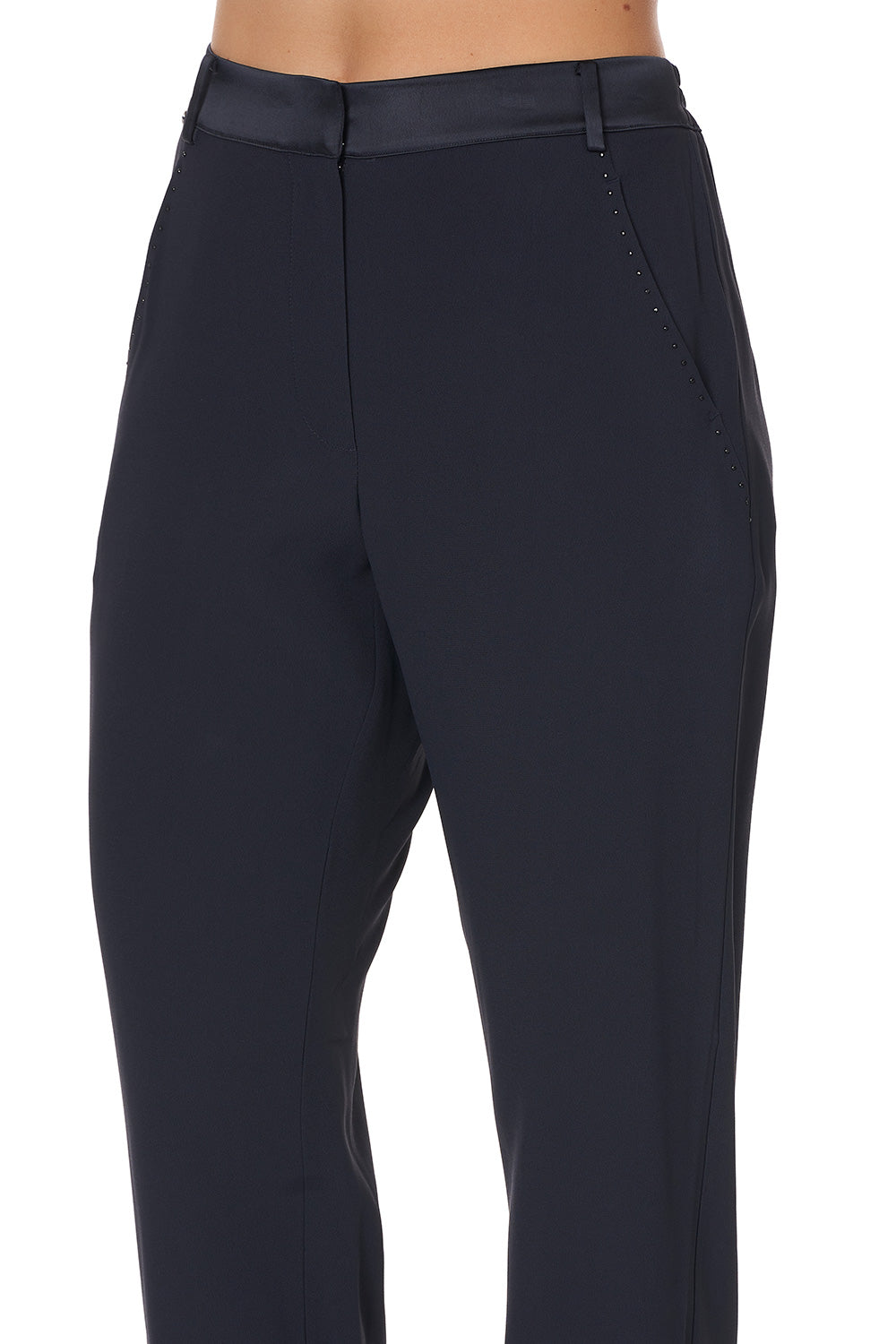 JOGGER WITH ENCASED ELASTIC CUFF SOLID NAVY