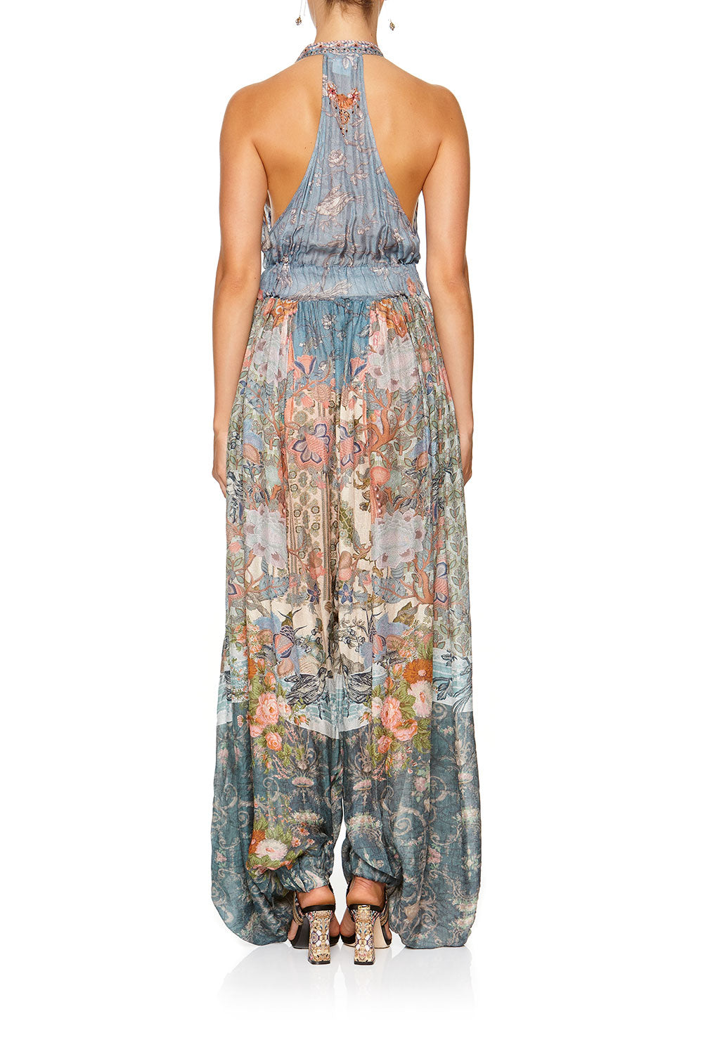 JUMPSUIT WITH DROP CROTCH PANT BLANCHES BLESSING