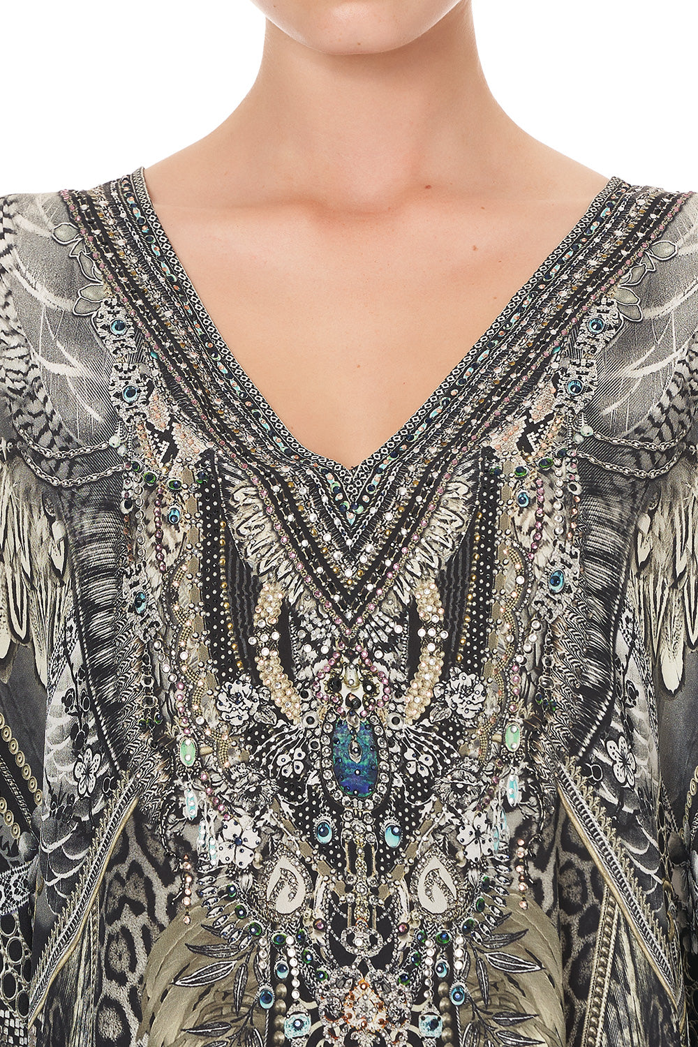 KAFTAN WITH BUTTON UP SLEEVES ONE TRIBE