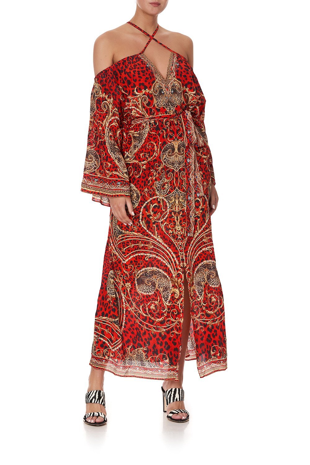 KEYHOLE NECK LONG KAFTAN SLAVE TO THE RHYTHM