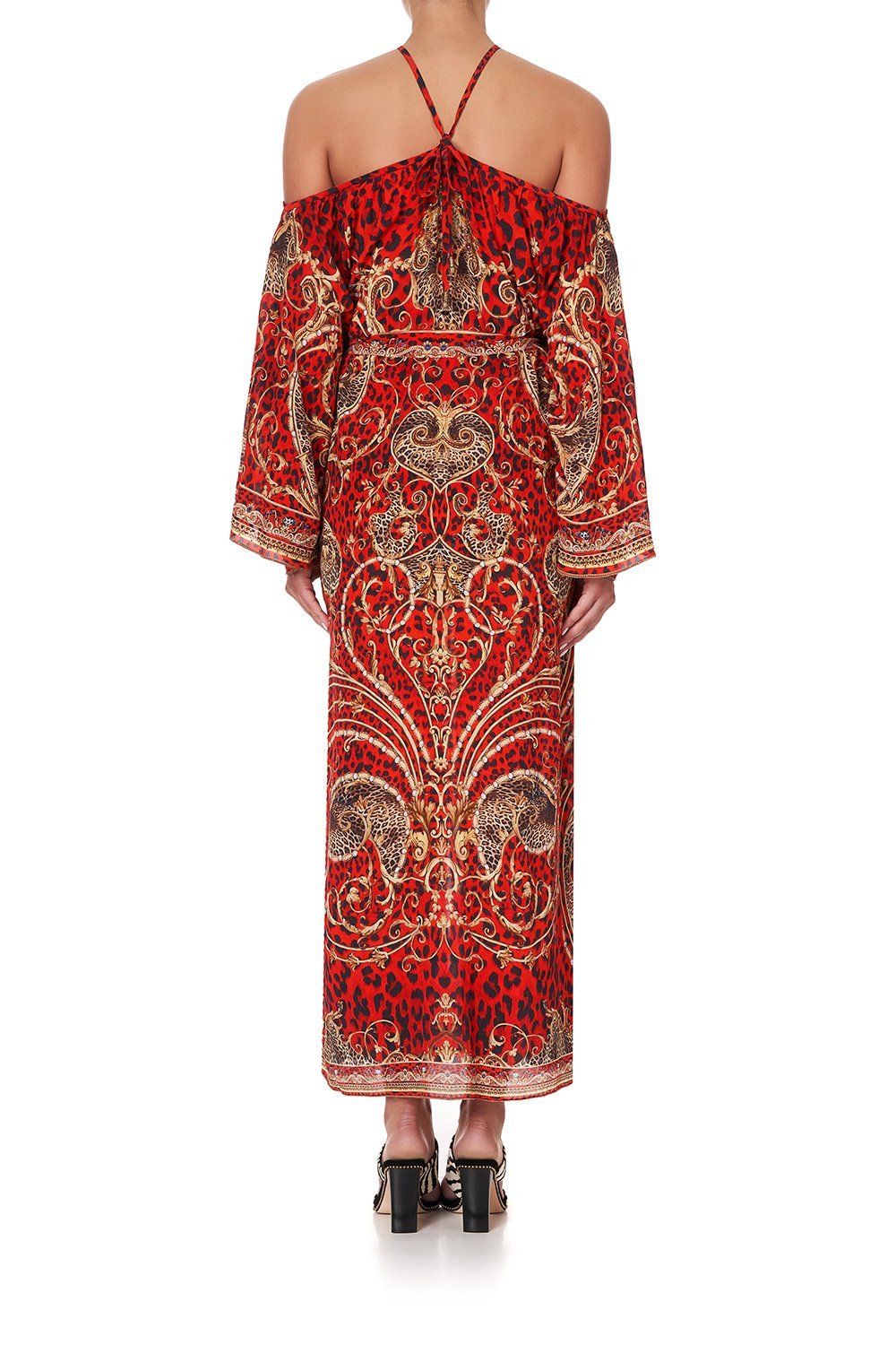 KEYHOLE NECK LONG KAFTAN SLAVE TO THE RHYTHM