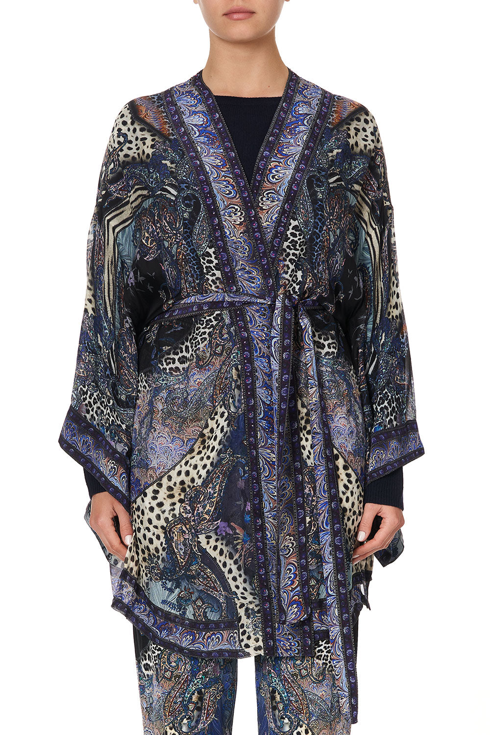 KIMONO WITH TIE BELT FESTIVAL EXPRESS