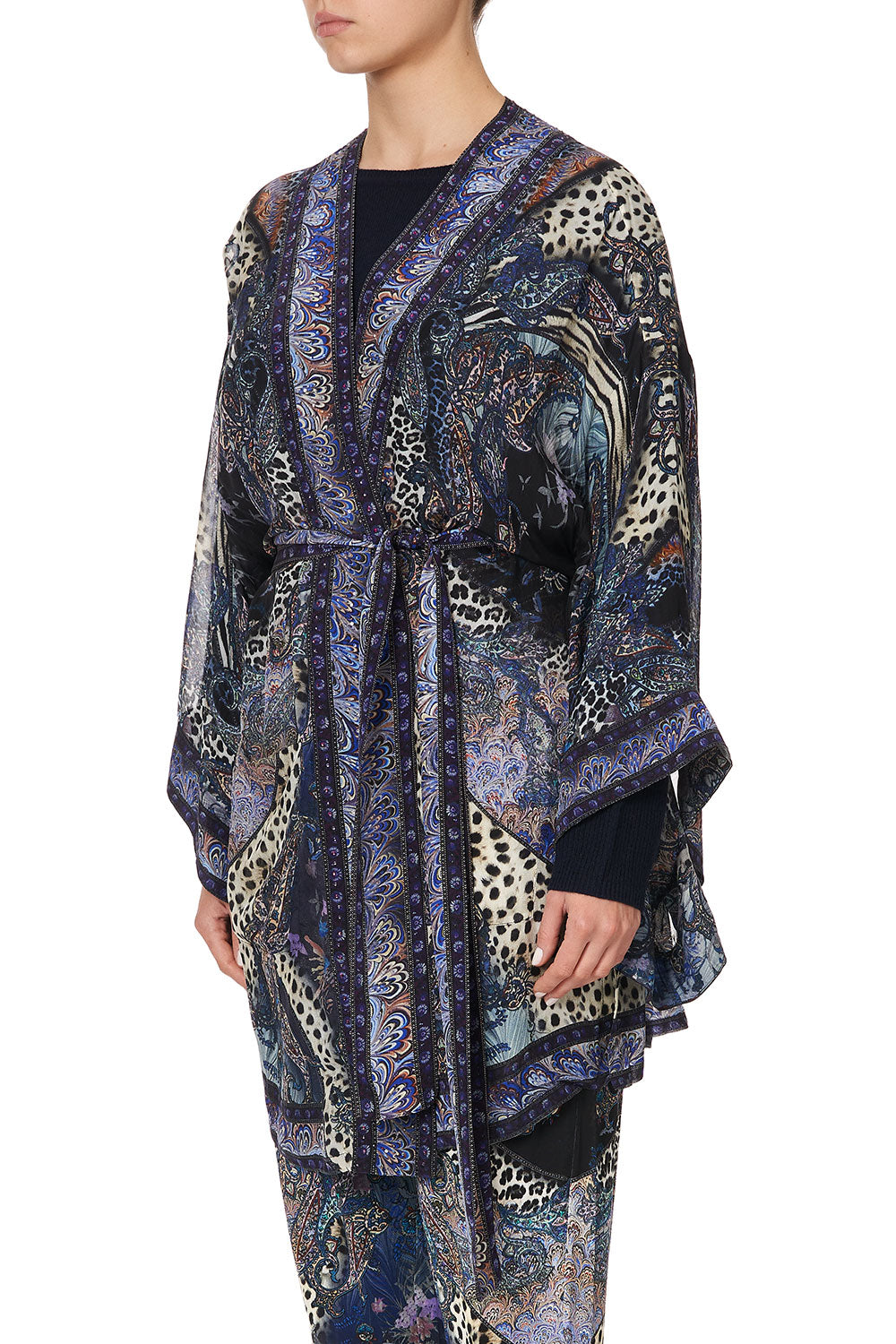 KIMONO WITH TIE BELT FESTIVAL EXPRESS