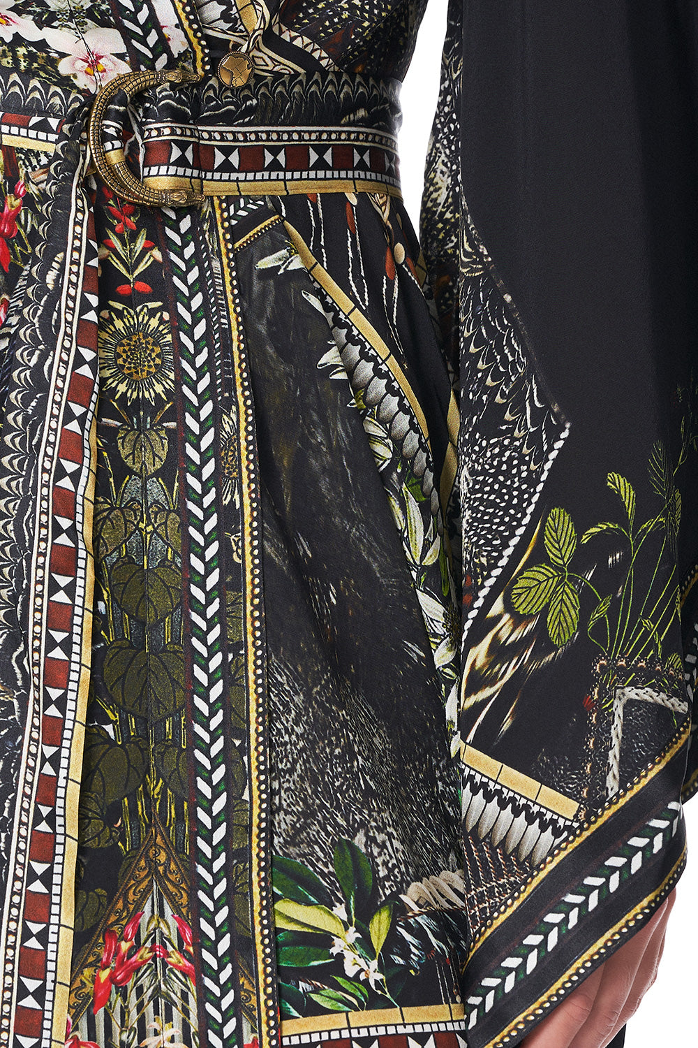 KIMONO WRAP DRESS WITH OBI BOTANICAL CHRONICLES