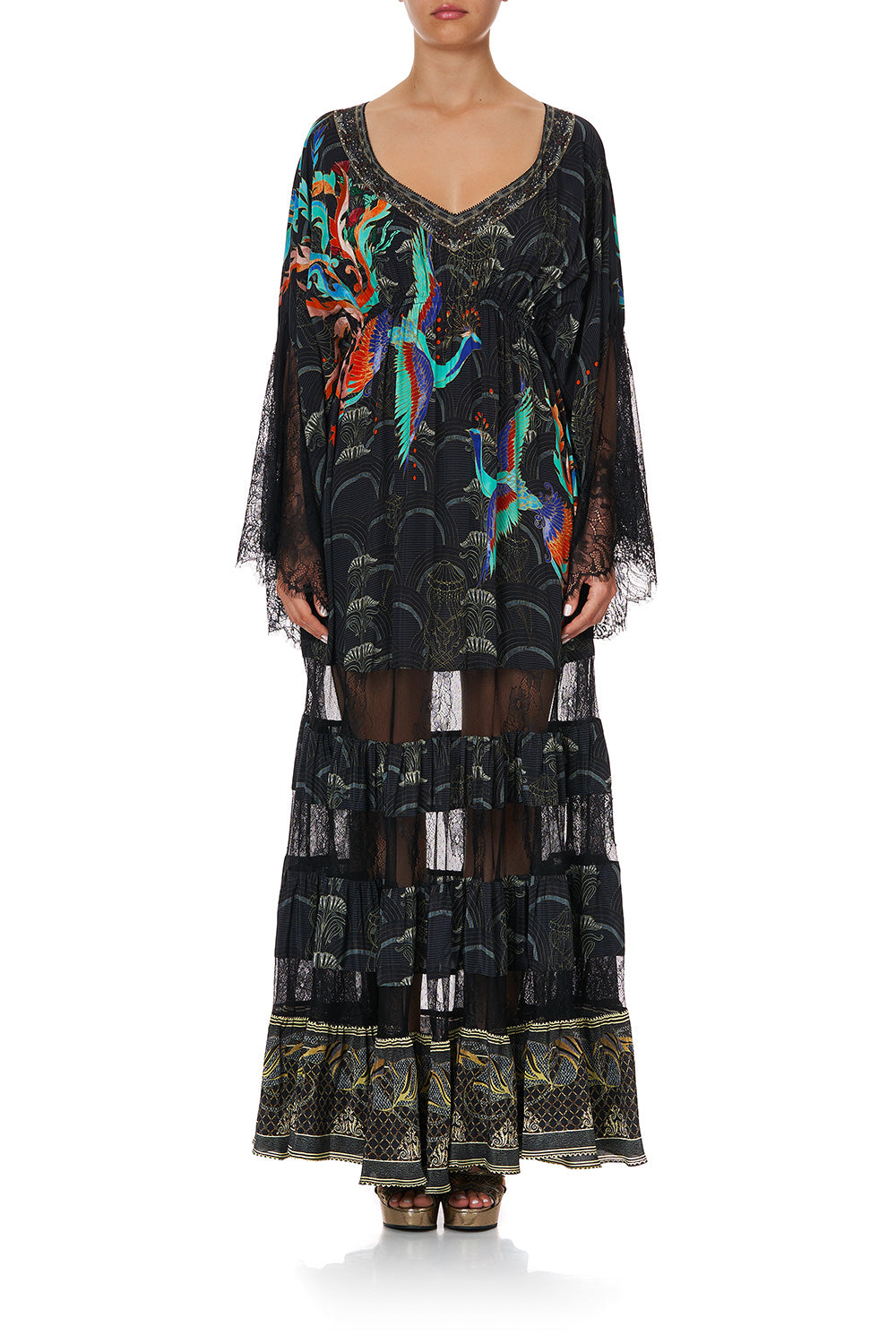 LACE PANEL DRESS WISE WINGS