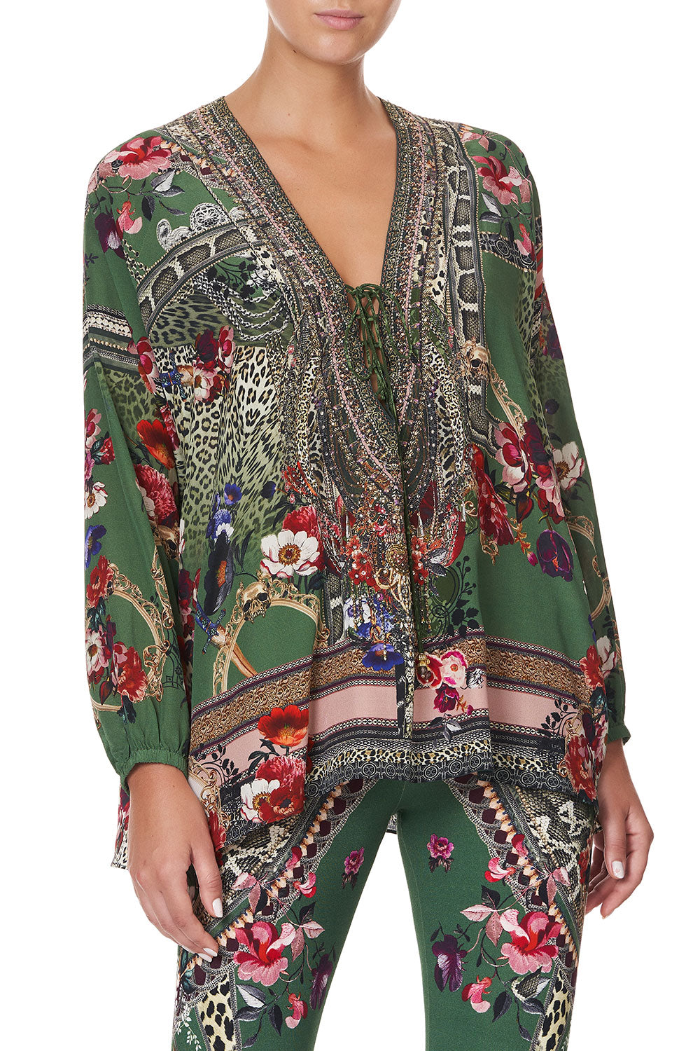 LACE UP BLOUSE TALES OF TIME