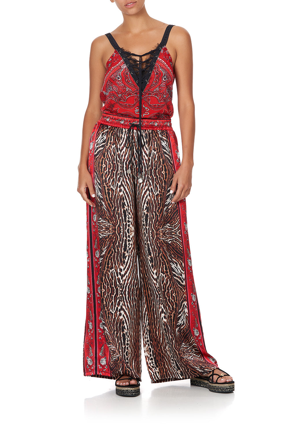 LACE UP EYELET CAMI PIRATE PUNK