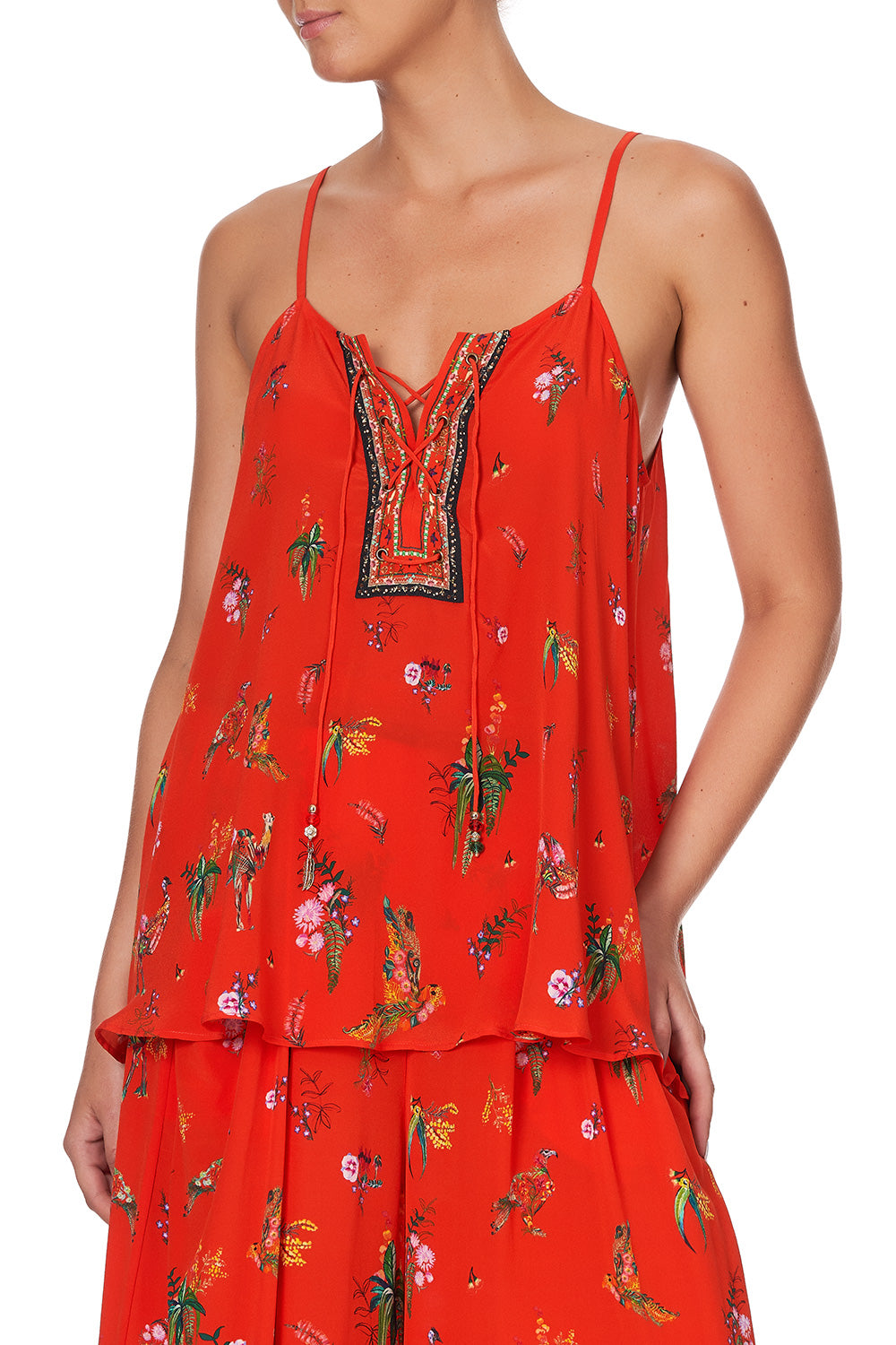 LACE UP FRONT CAMI CINEMA PARADISO