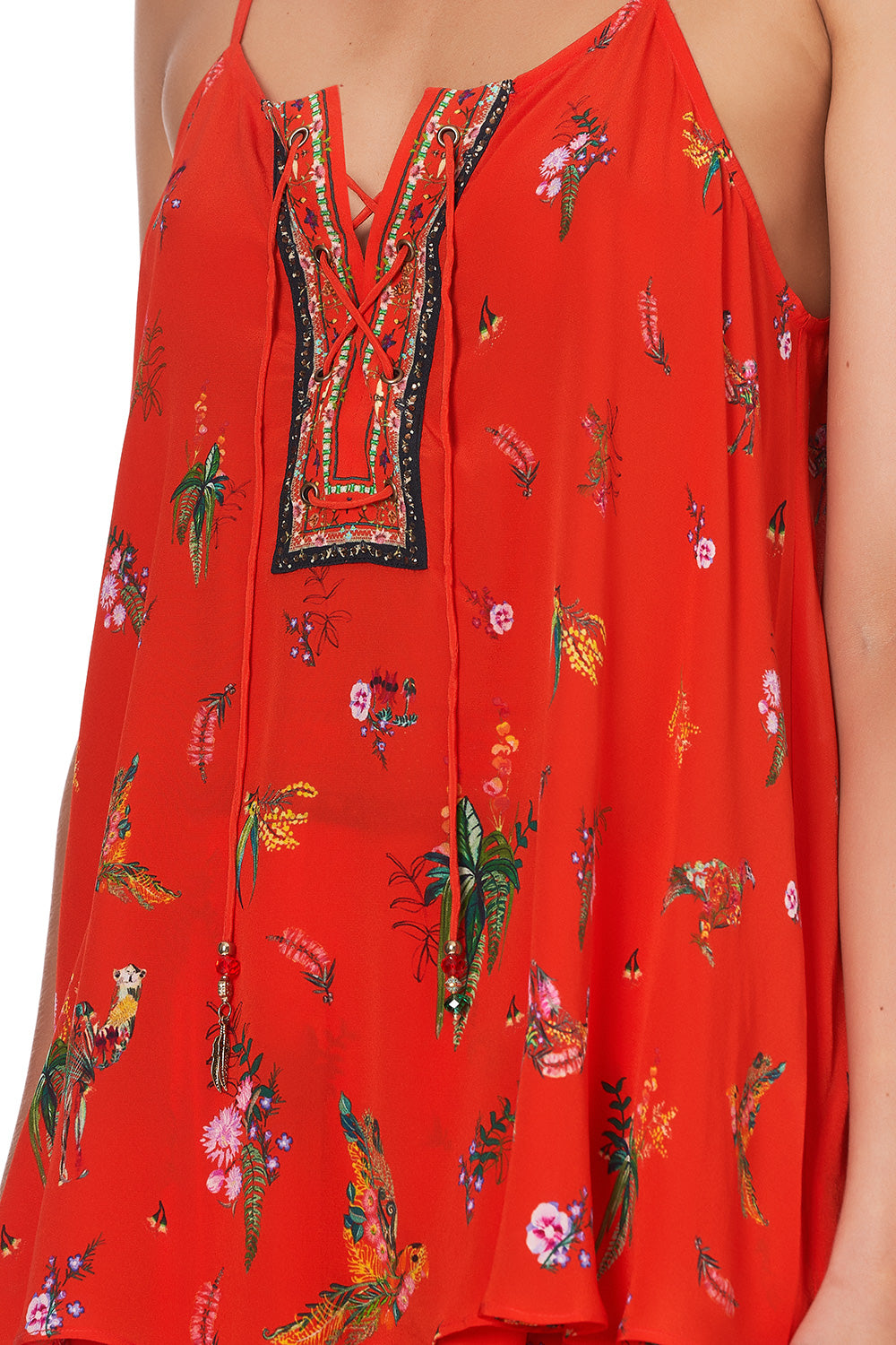 LACE UP FRONT CAMI CINEMA PARADISO