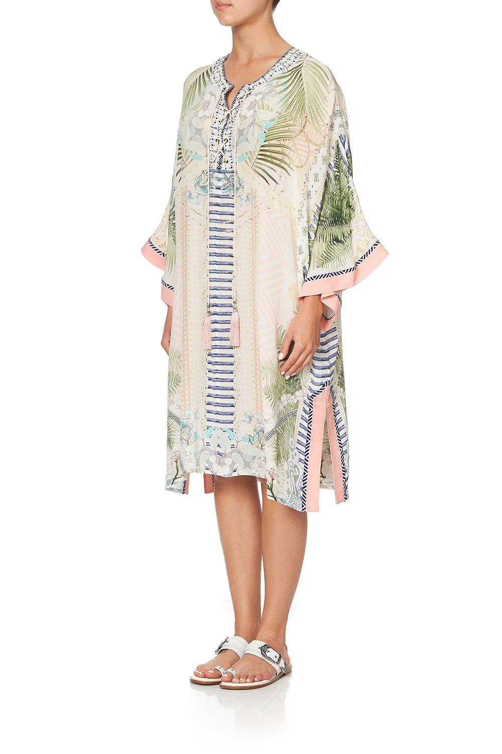 LACE UP FRONT KAFTAN BEACH SHACK