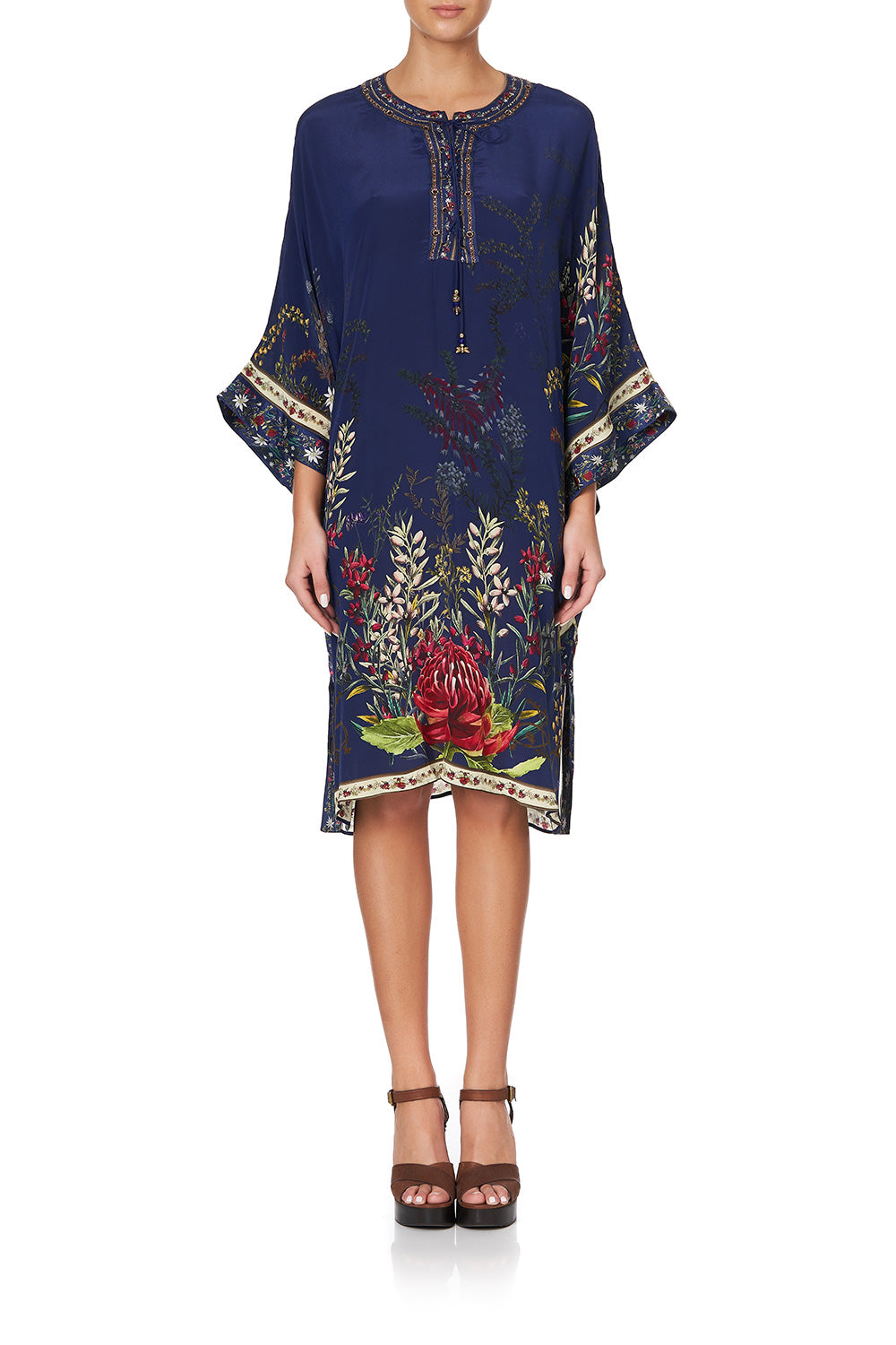 LACE UP FRONT KAFTAN WINGS IN ARMS