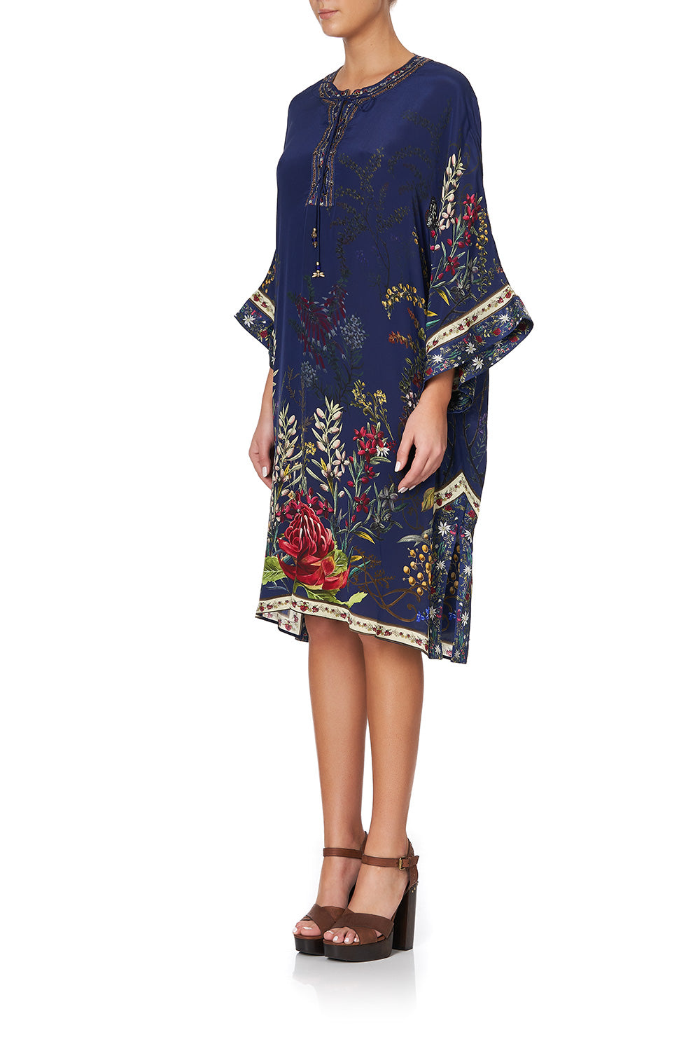 LACE UP FRONT KAFTAN WINGS IN ARMS