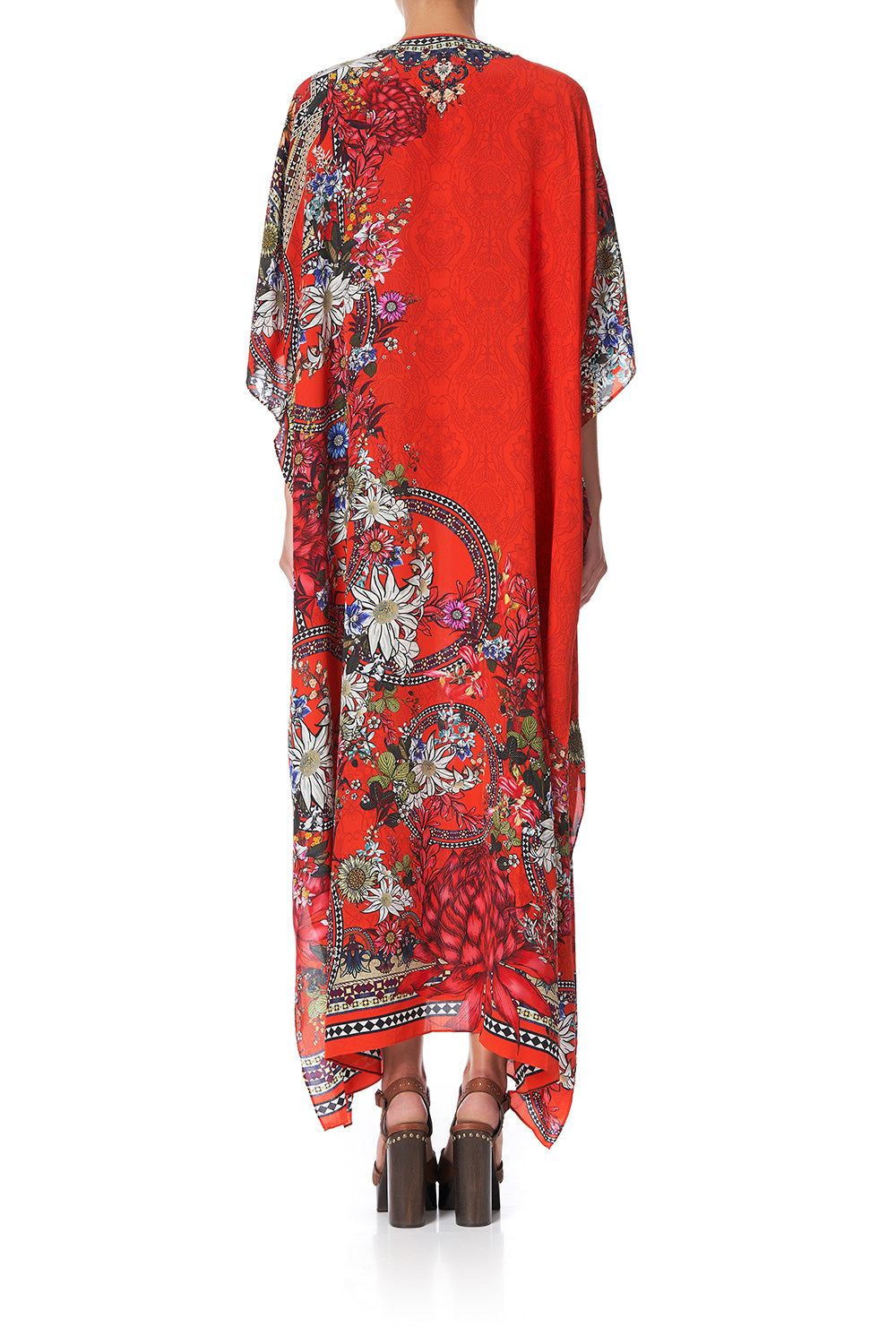 LACE UP KAFTAN WONDERING WARATAH