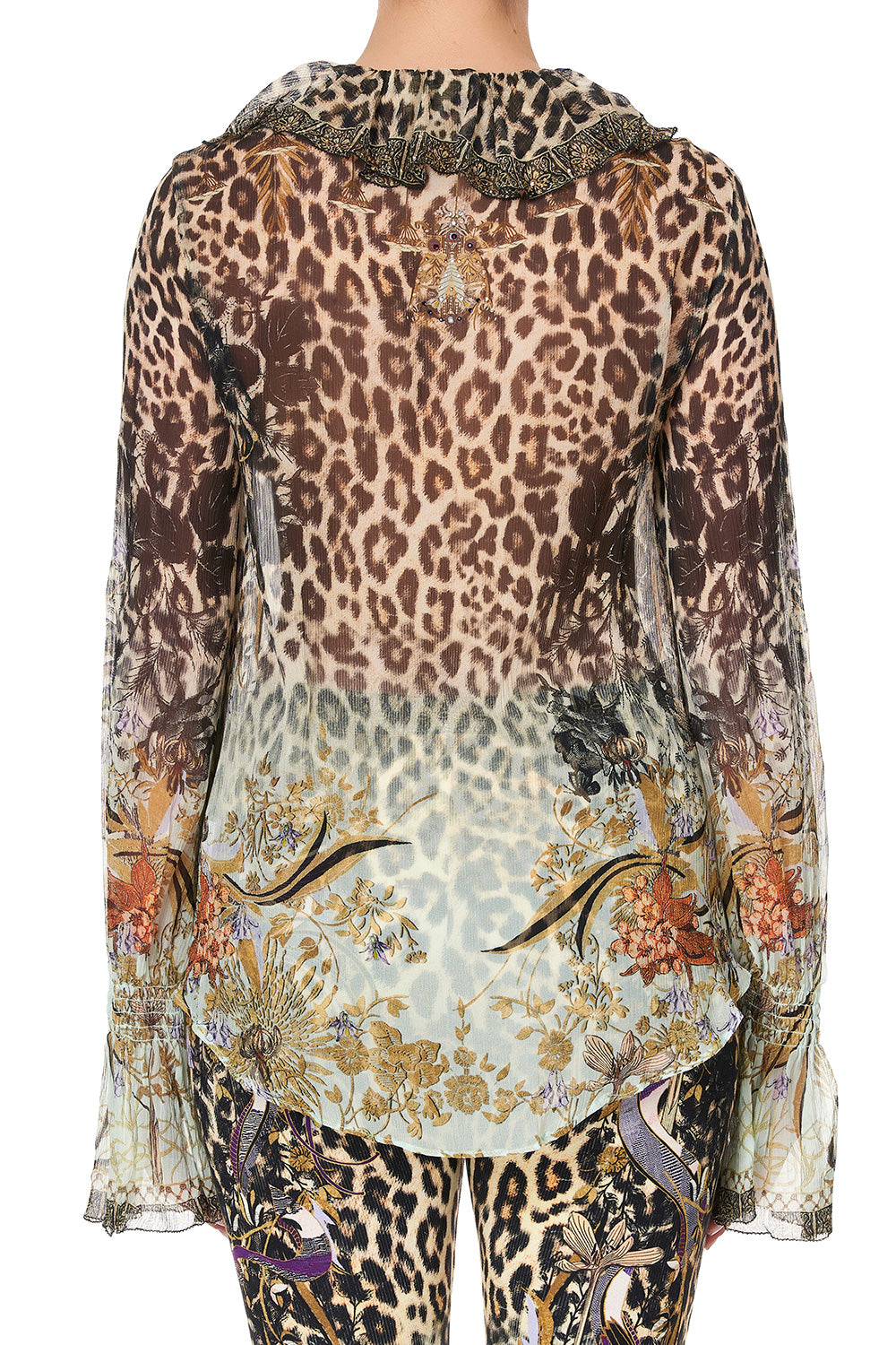 LACE UP RUFFLE BLOUSE NOMADIC NYMPH