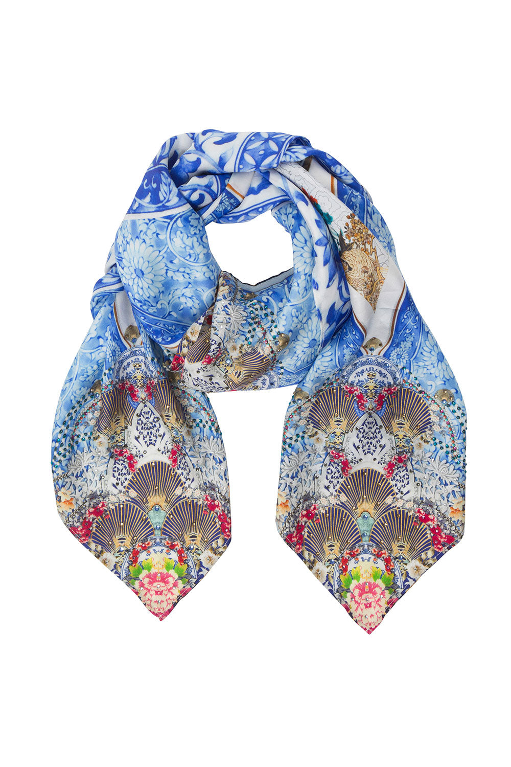 CAMILLA LARGE SQUARE SCARF GEISHA GATEWAYS