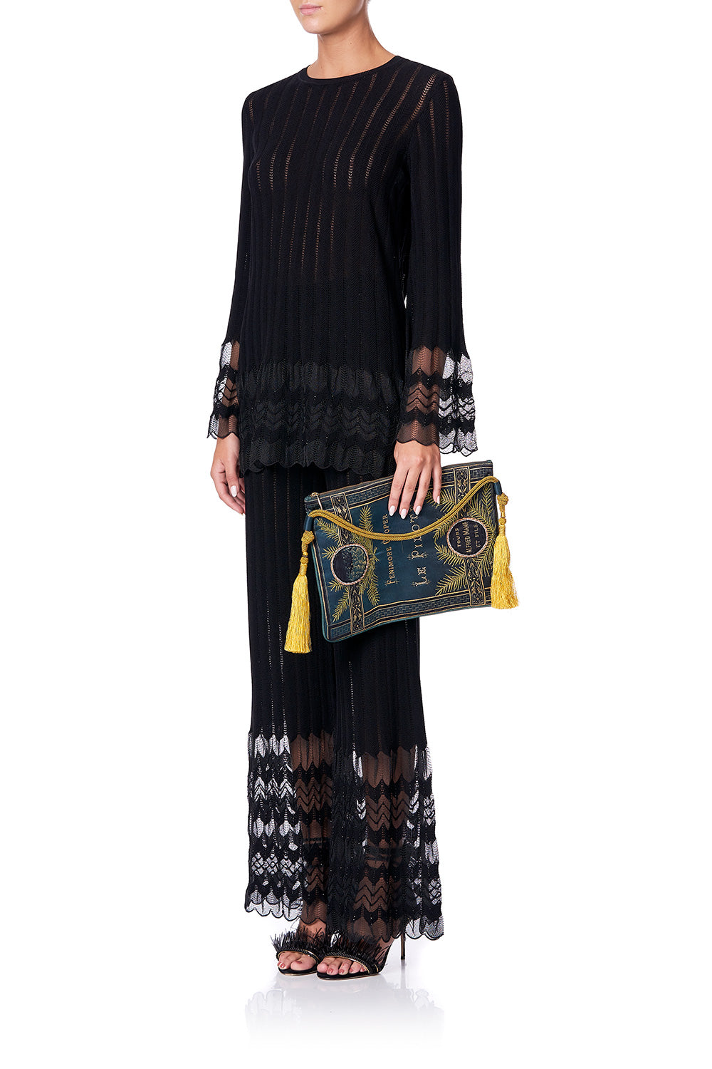 LARGE ZIP TOP CLUTCH TO MY LOVE