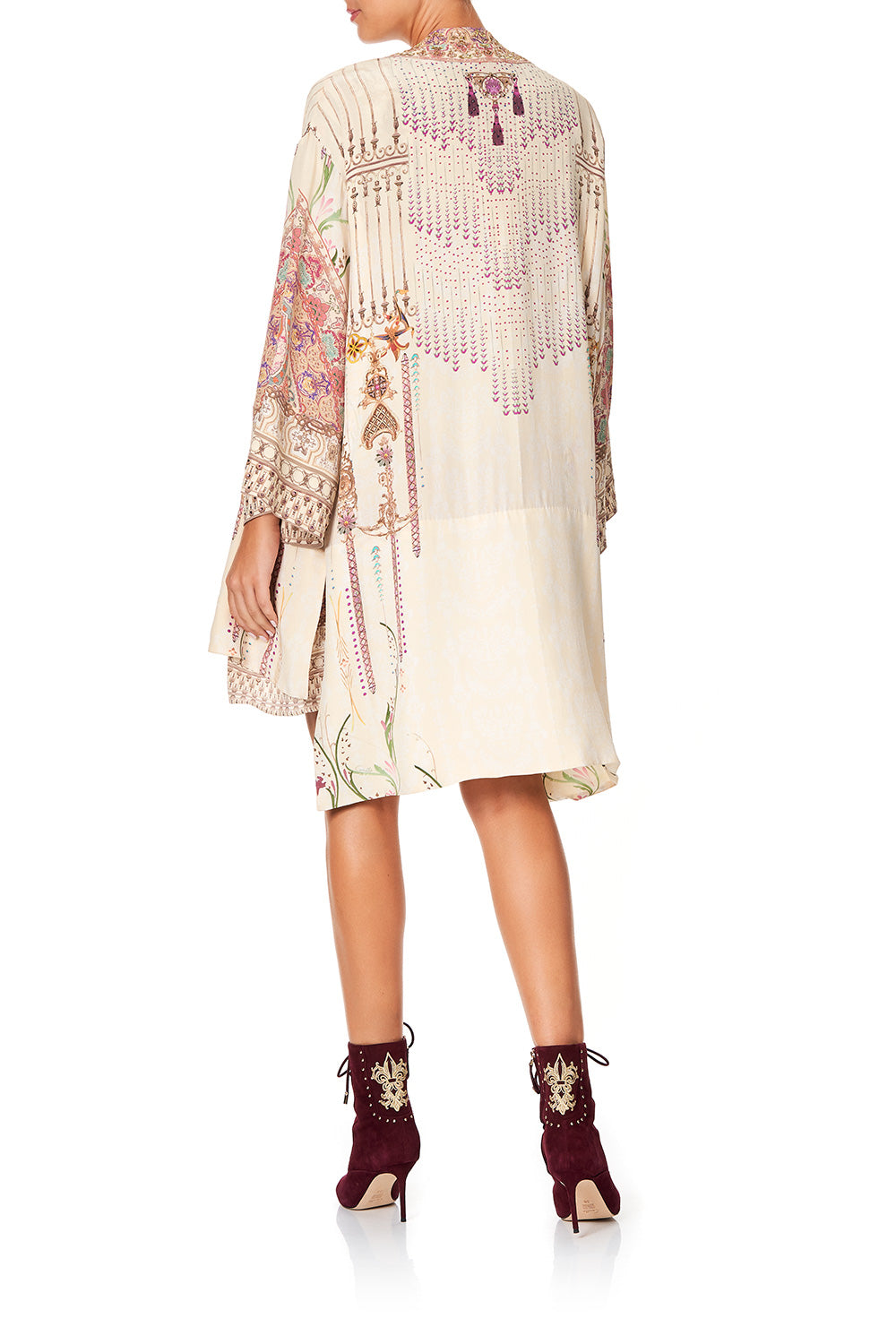 CAMILLA LAYERING KIMONO WITH NECK BANDS GOLDEN AGE