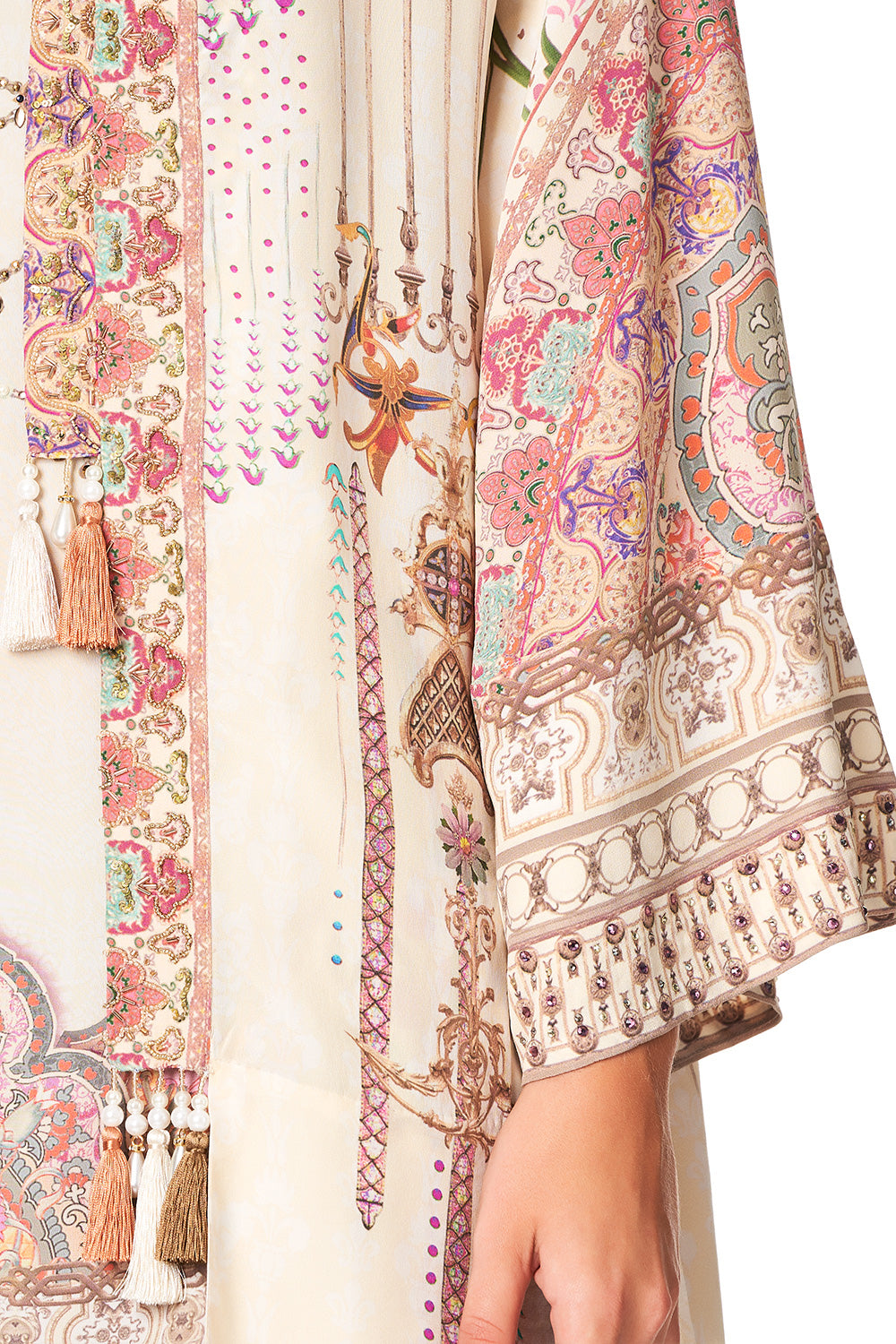 CAMILLA LAYERING KIMONO WITH NECK BANDS GOLDEN AGE