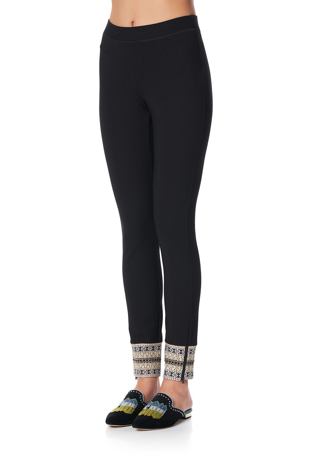 LEGGINGS WITH CONTRAST CUFF BOTANICAL CHRONICLES