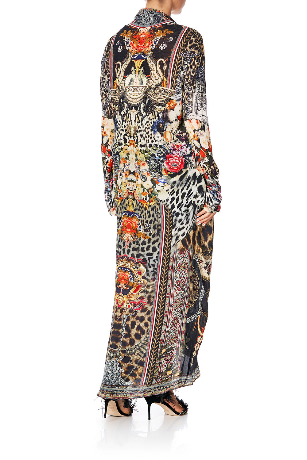 CAMILLA LONG CASUAL JACKET WITH POCKETS MARAIS AT MIDNIGHT