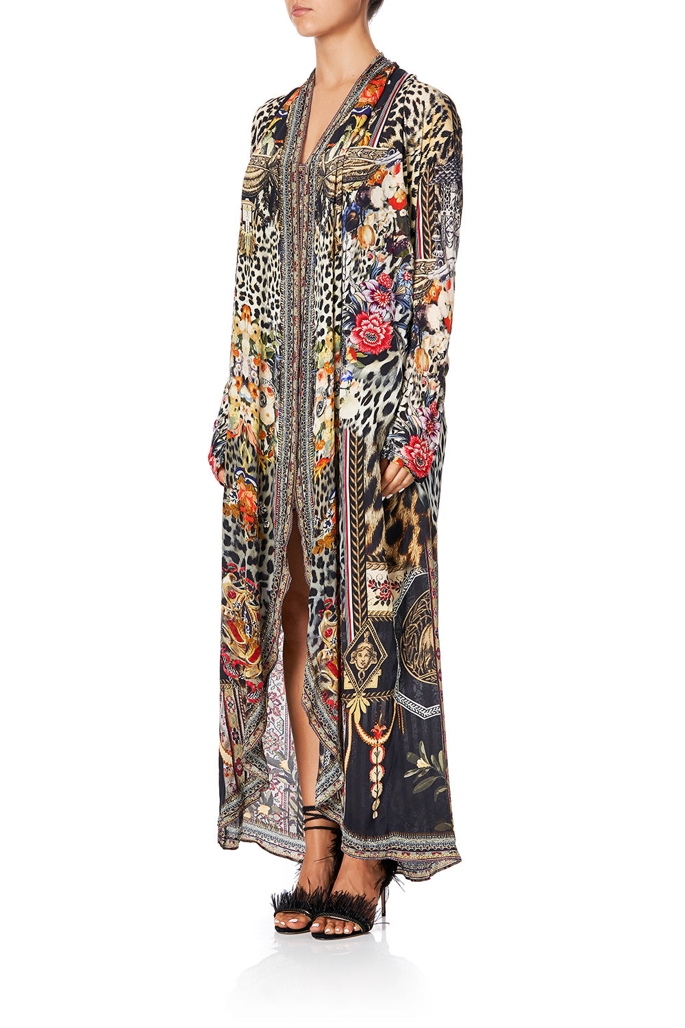 CAMILLA LONG CASUAL JACKET WITH POCKETS MARAIS AT MIDNIGHT