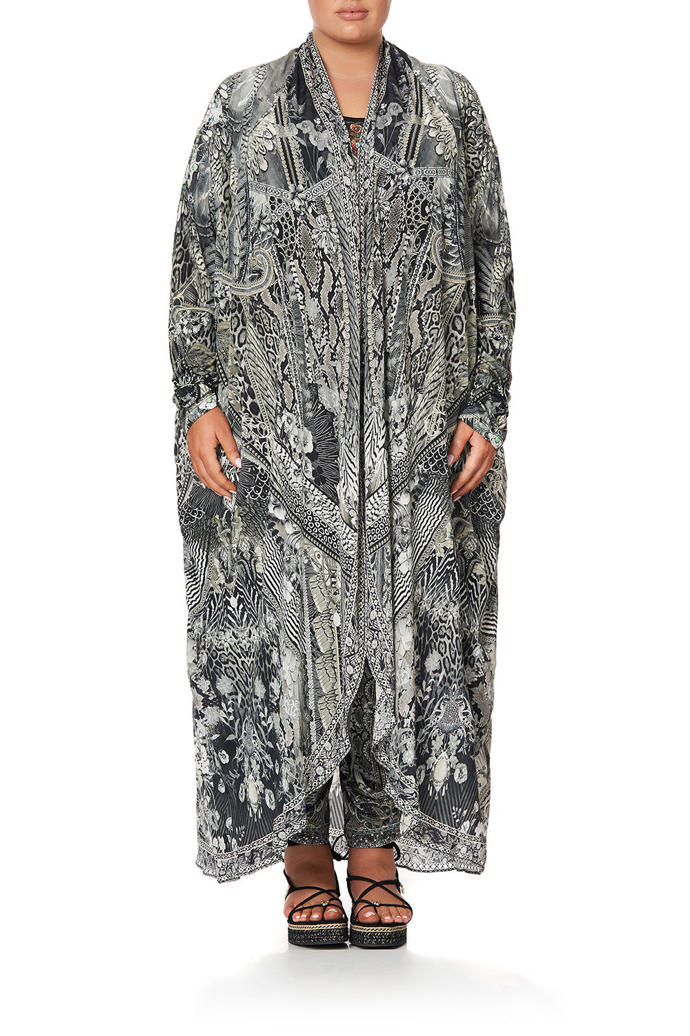 LONG CASUAL JACKET WITH POCKETS ONE TRIBE