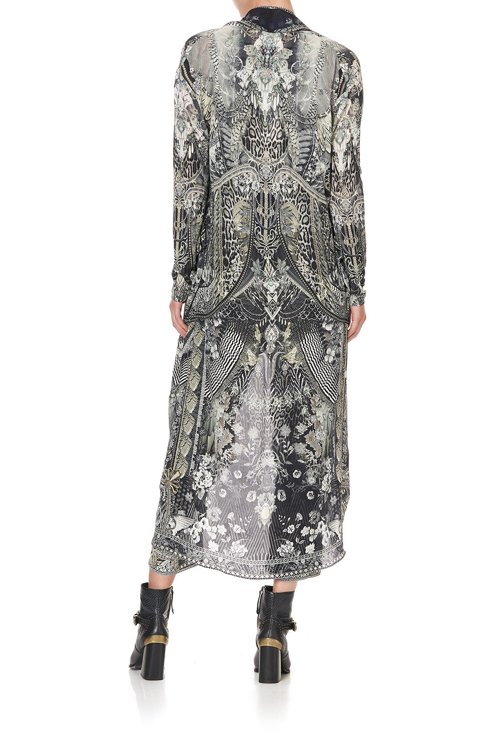 LONG CASUAL JACKET WITH POCKETS ONE TRIBE