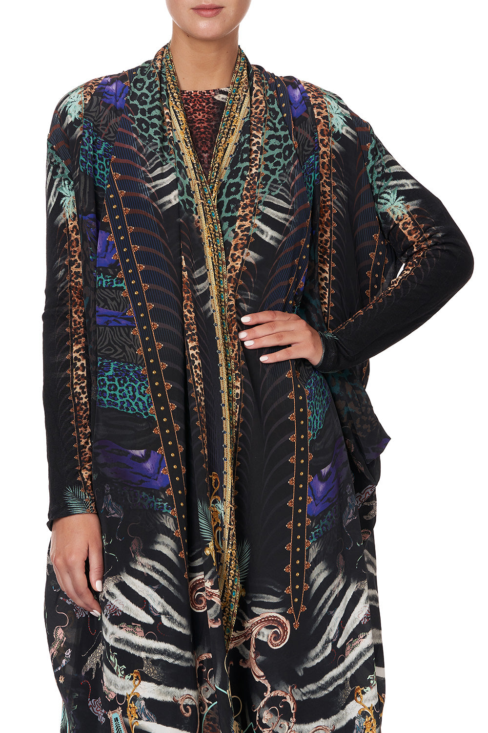 LONG CASUAL JACKET WITH POCKETS SHES GOT GRACE