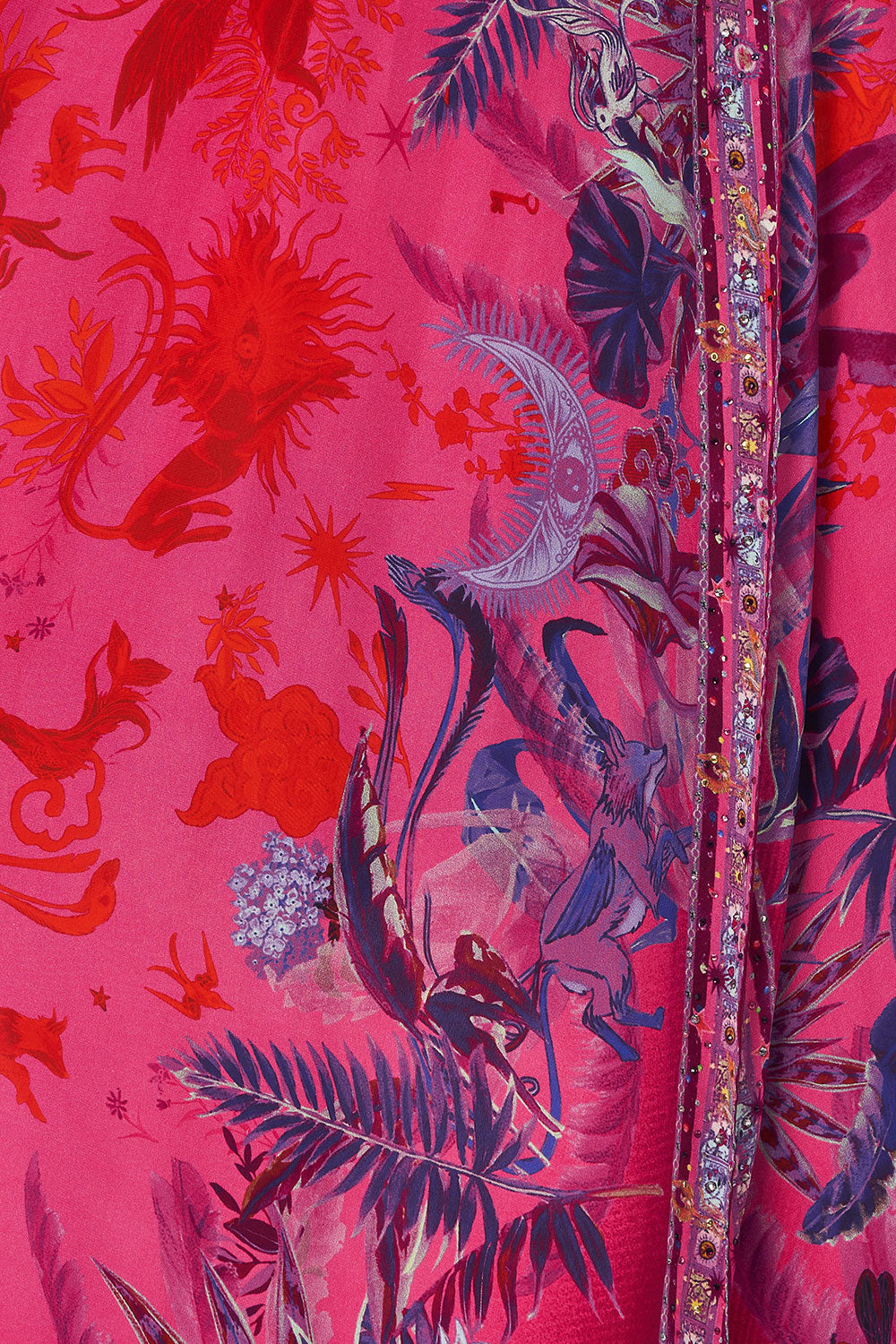 LONG CASUAL JACKET WITH POCKETS TROPIC OF NEON