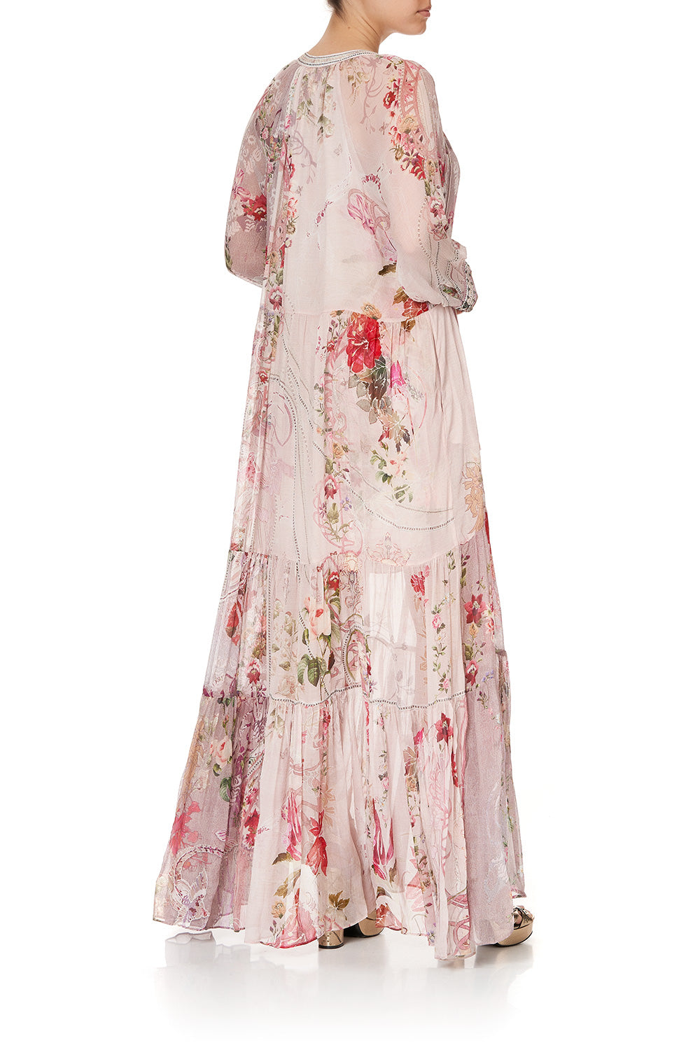 LONG GATHERED PANEL DRESS ISTENANYA