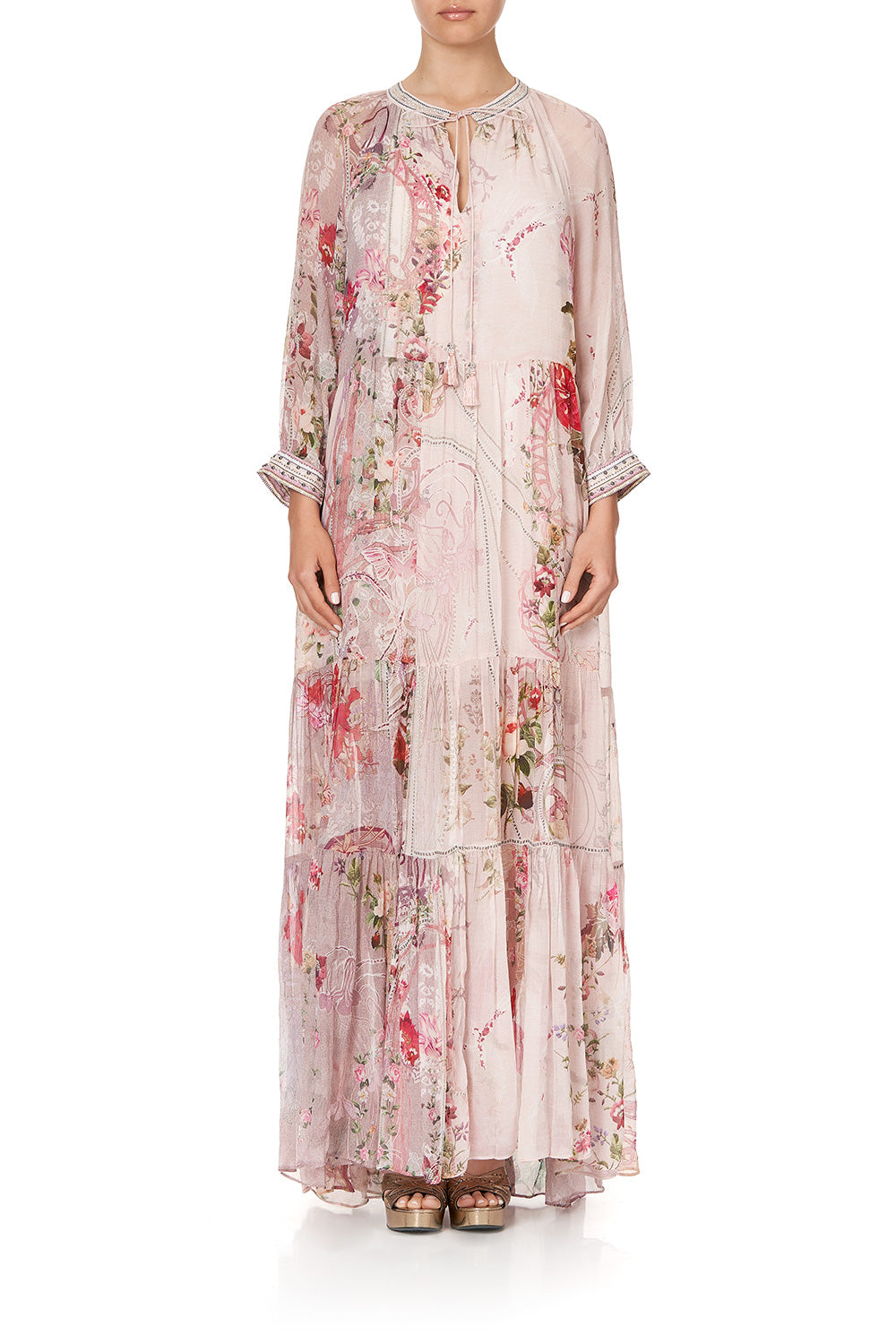 LONG GATHERED PANEL DRESS ISTENANYA