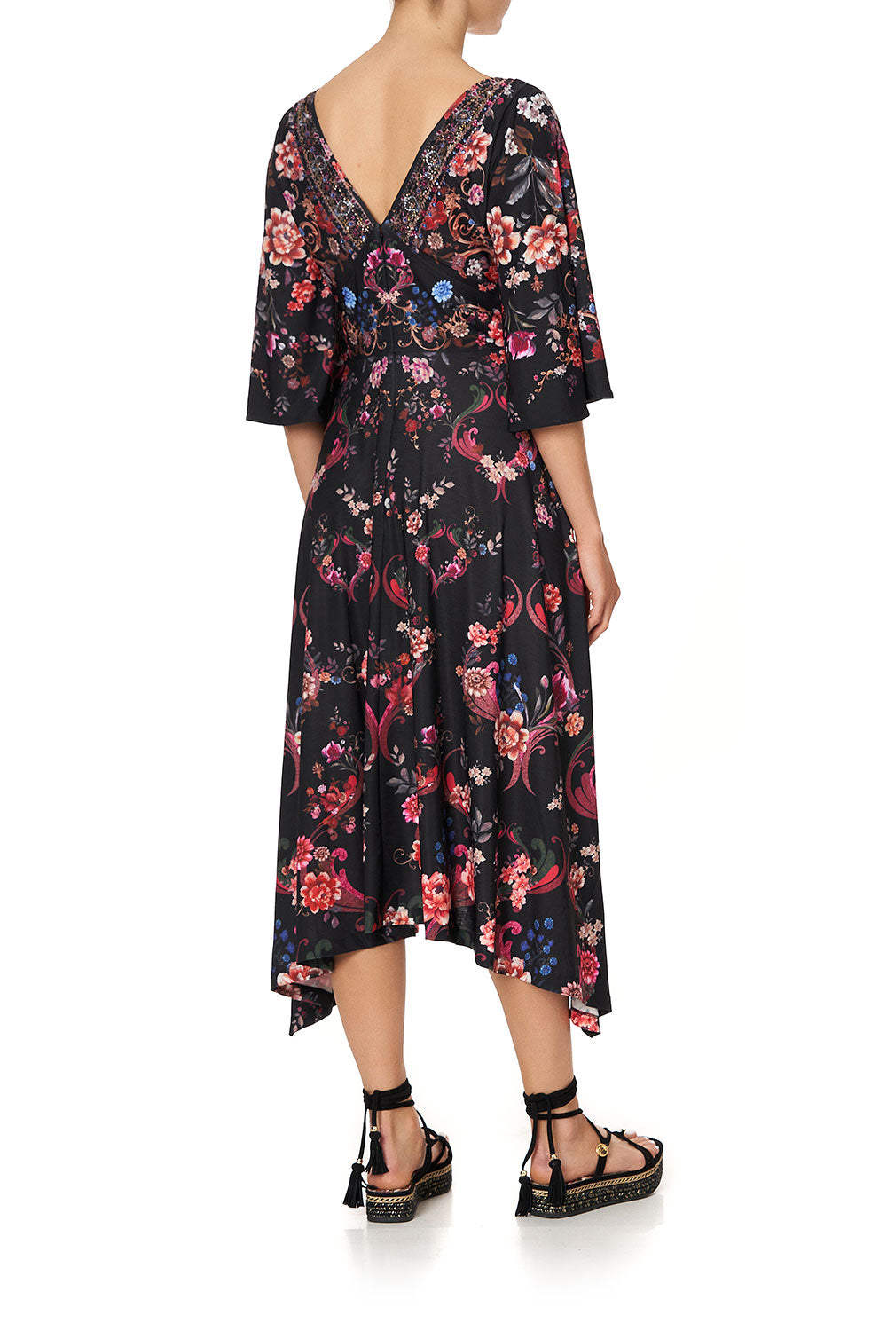 LONG HANDKERCHIEF JERSEY DRESS A GIRL LIKE YOU