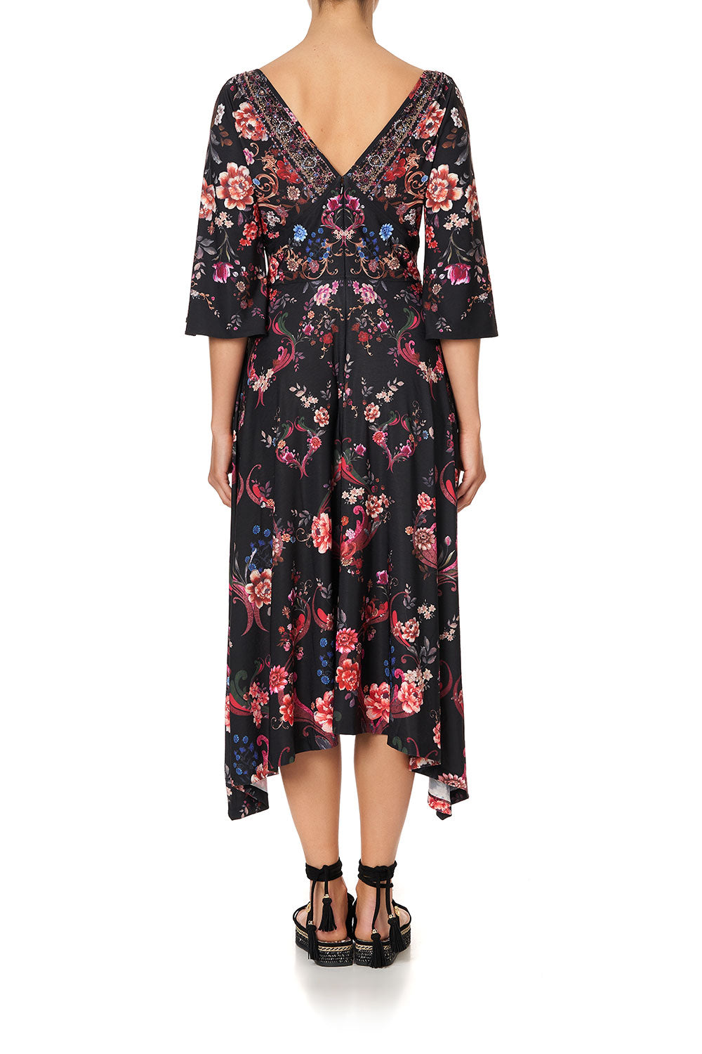 LONG HANDKERCHIEF JERSEY DRESS A GIRL LIKE YOU