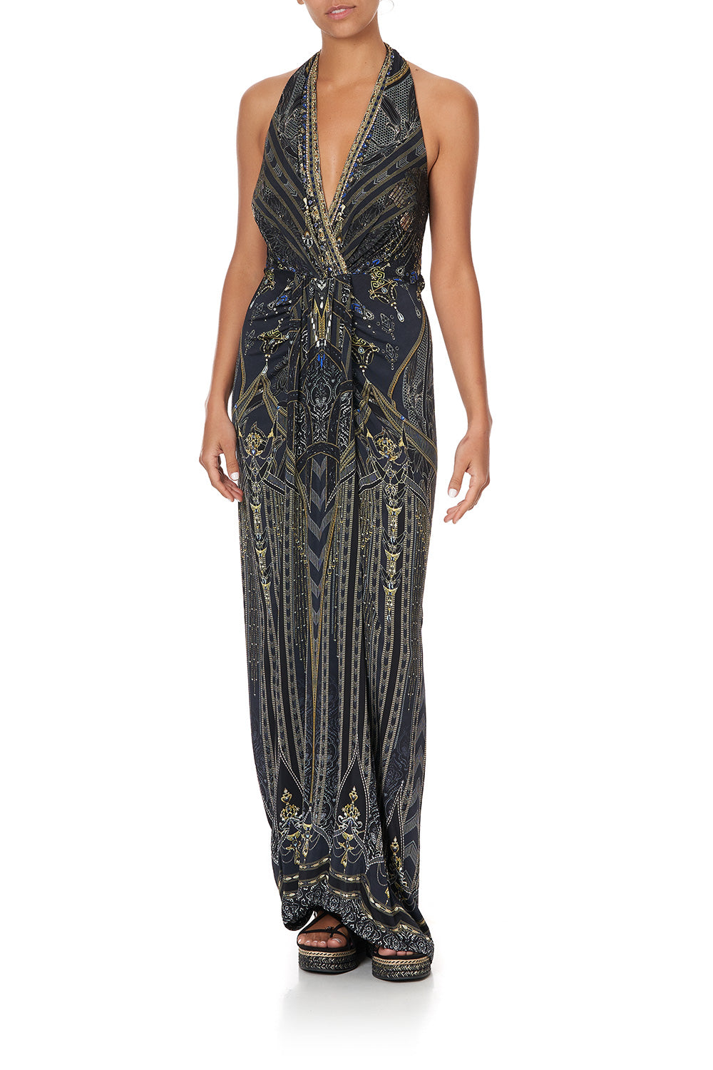 LONG JERSEY HALTER DRESS GREAT SCOTT