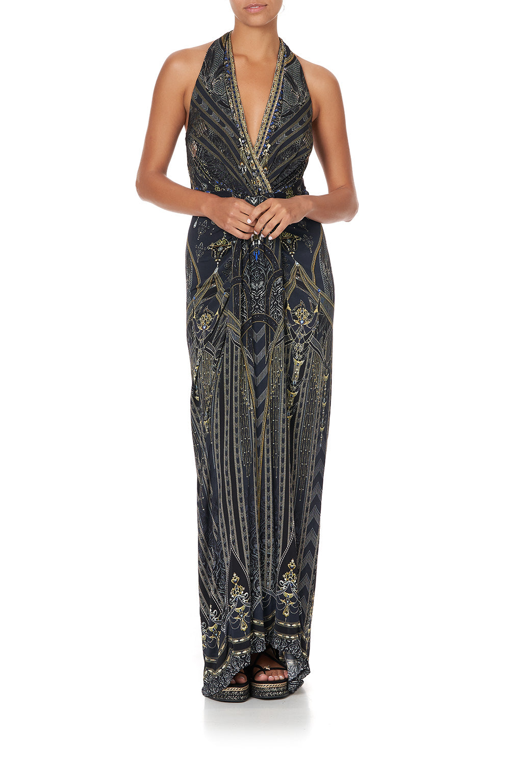 LONG JERSEY HALTER DRESS GREAT SCOTT