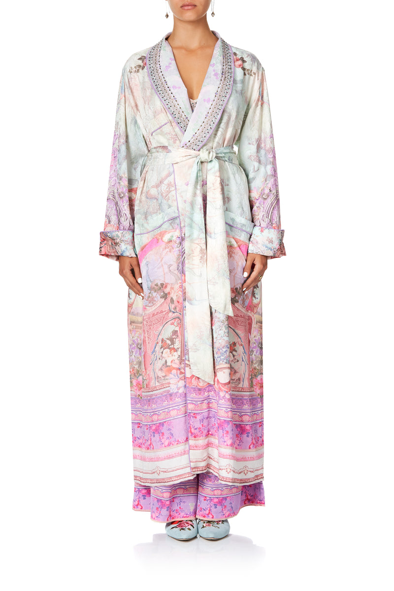 LONG ROBE WITH TIE ELECTRON LIBRE