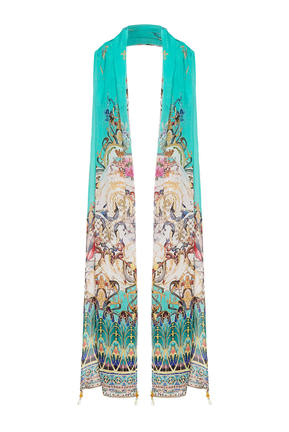 CAMILLA LONG SCARF FLORAISON