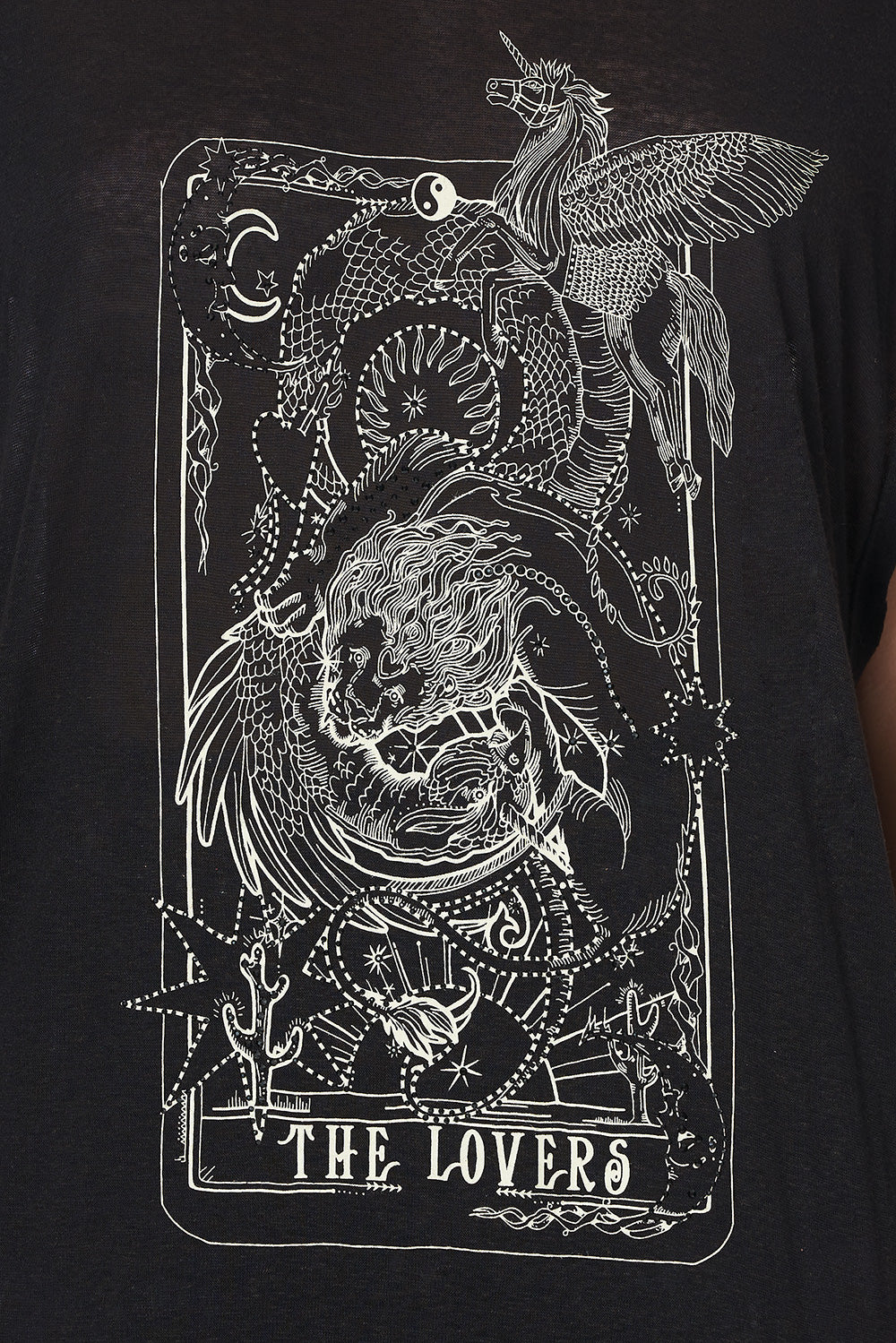 LONG SCOOP BACK HEM T-SHIRT MOONLIT MUSINGS