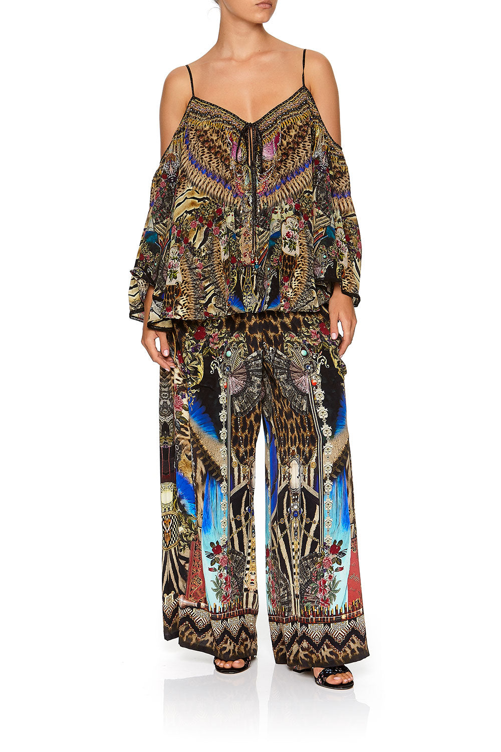 LONG SLEEVE DROP SHOULDER TOP STRONGER TOGETHER