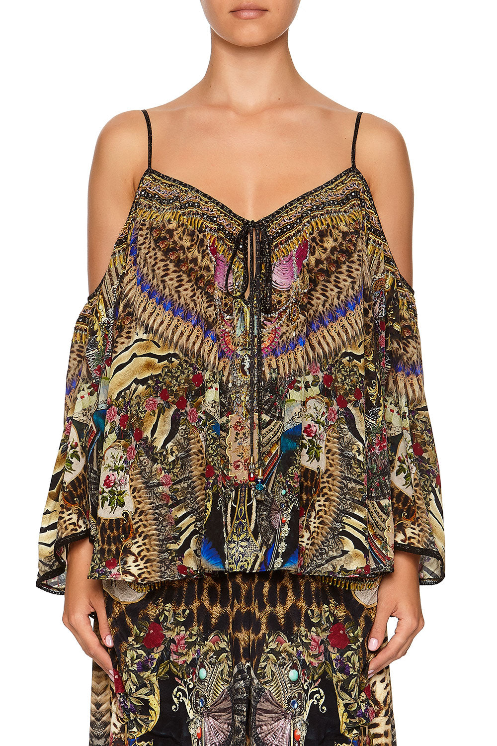 LONG SLEEVE DROP SHOULDER TOP STRONGER TOGETHER