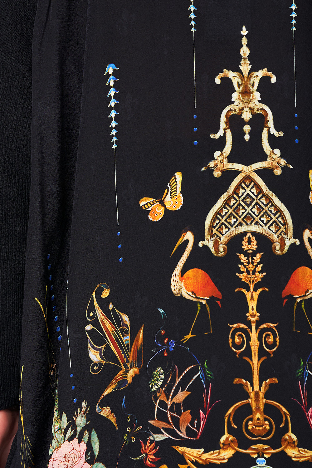 CAMILLA LONG SLEEVE JUMPER WITH PRINT BACK REBELLE REBELLE