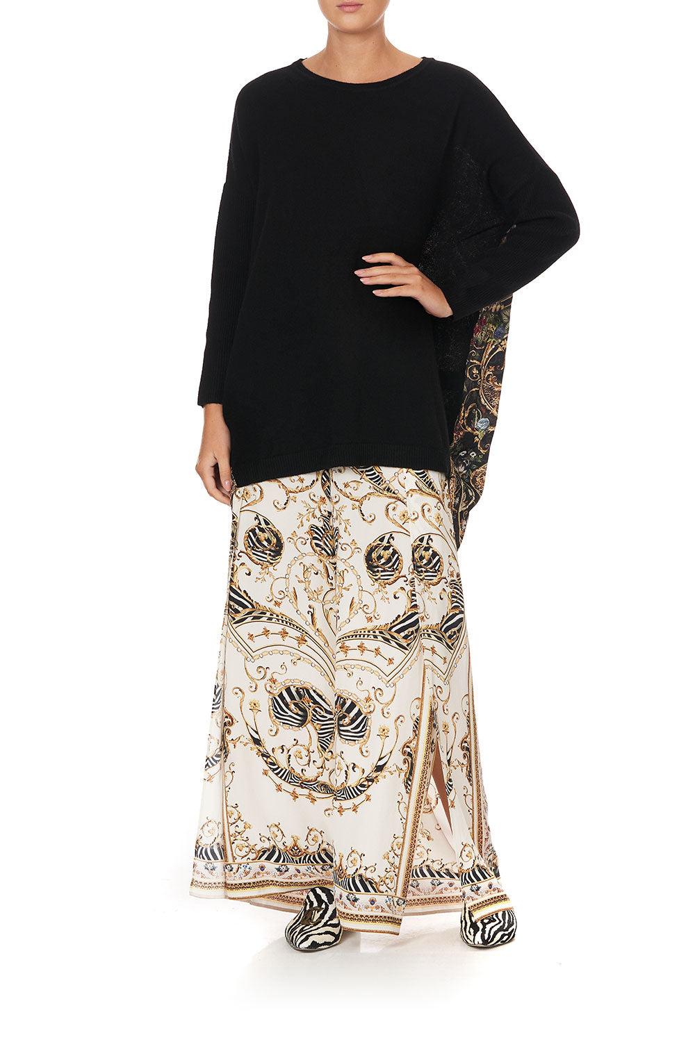 LONG SLEEVE JUMPER WITH PRINT BACK STUDIO 54