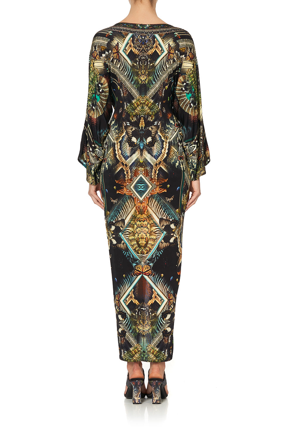 LONG SPLIT FRONT TWIST DRESS MATERNAL INSTINCT