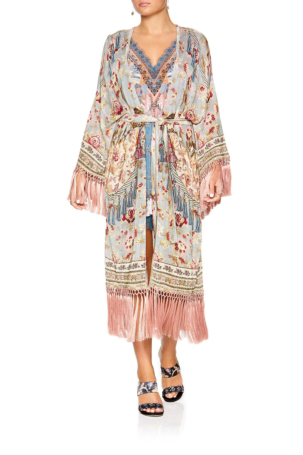 CAMILLA LONG TASSEL WRAP JEANNE QUEEN