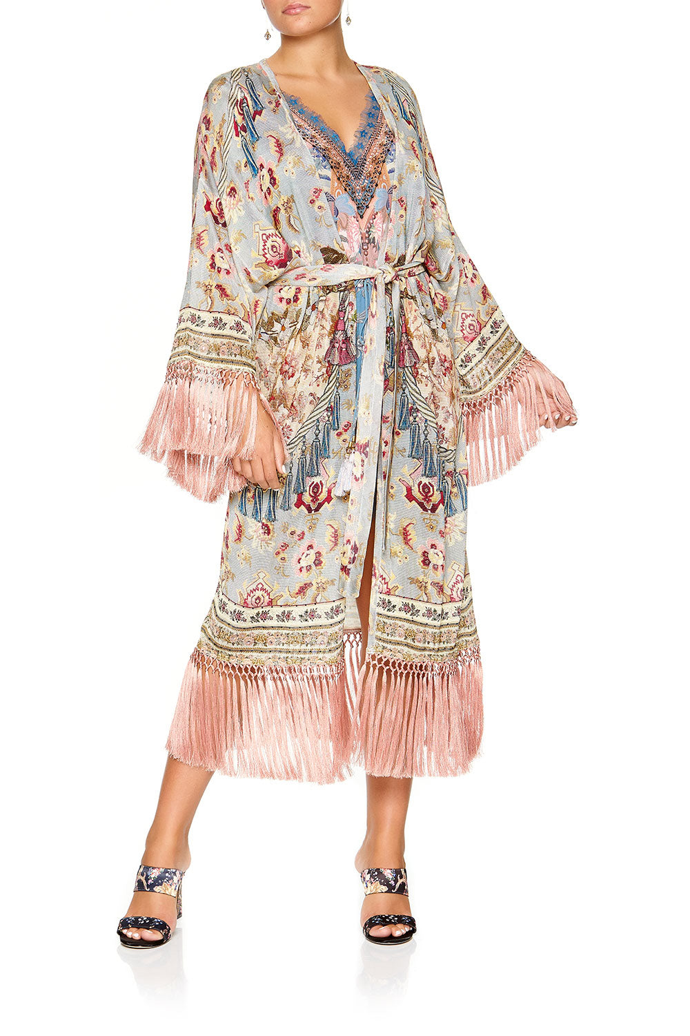 CAMILLA LONG TASSEL WRAP JEANNE QUEEN