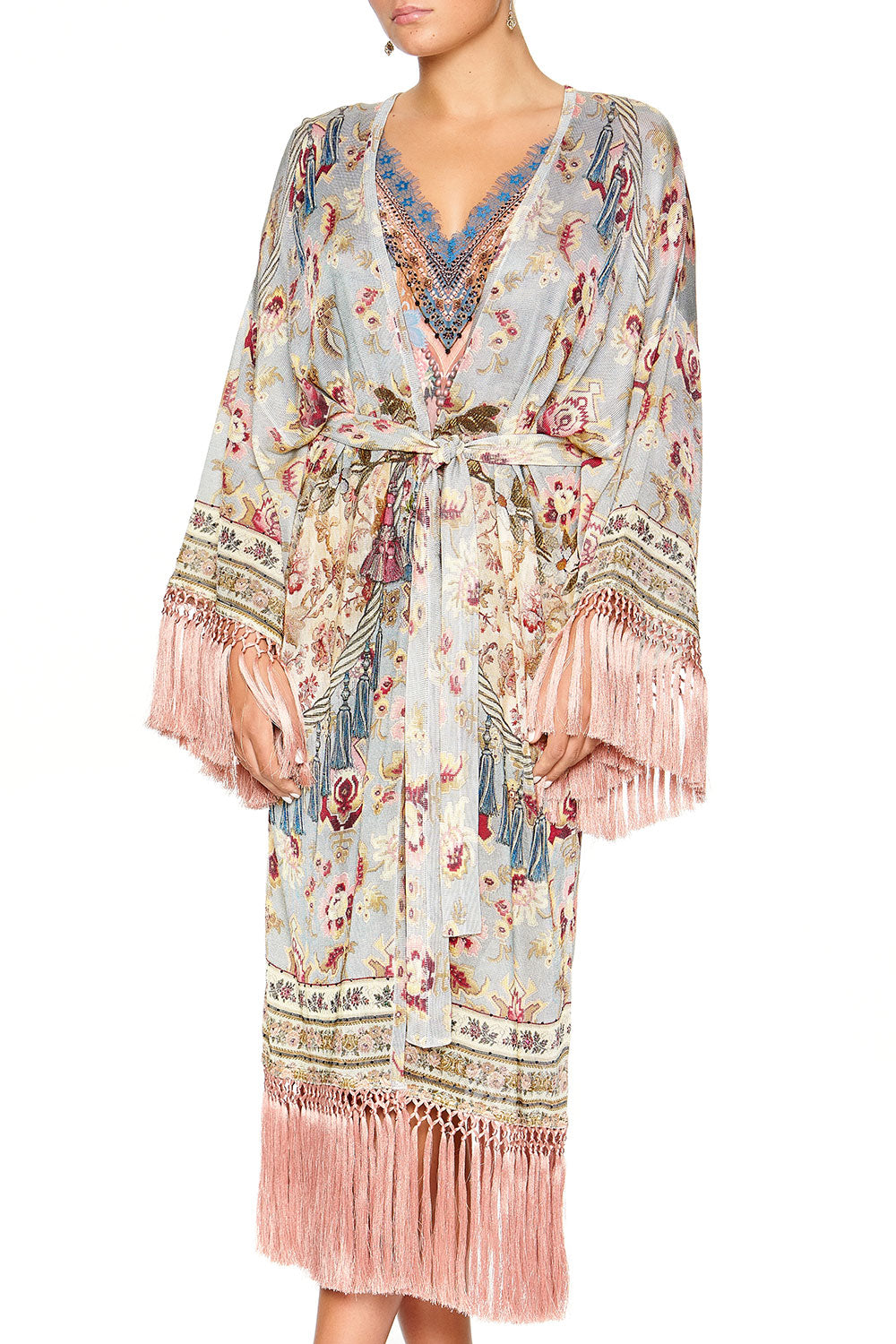 CAMILLA LONG TASSEL WRAP JEANNE QUEEN