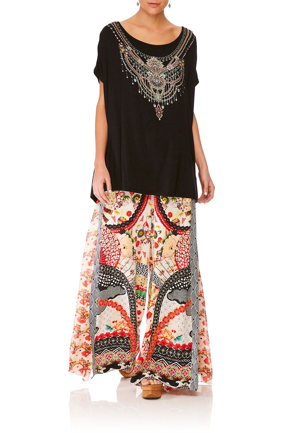 CAMILLA VINTAGE VIXEN HIGH WAISTED TROUSER WITH GODET