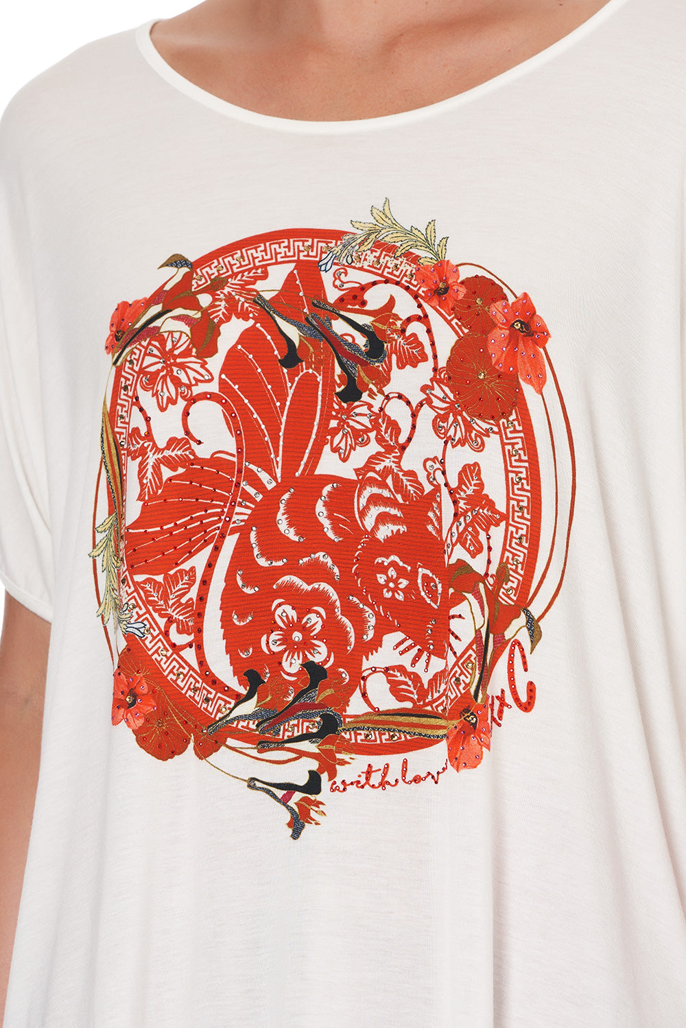 LOOSE FIT ROUND NECK TEE FORBIDDEN FRUIT