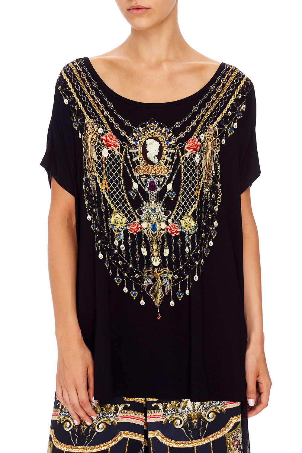 CAMILLA LOOSE FIT TEE FRIEND IN FLORA